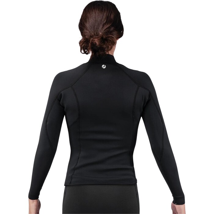 2024 Zhik Mujer Microfleece Traje De Neopreno Top DTP-0530-BLK - Black